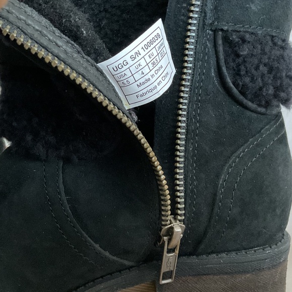 SALE 🎈UGG Blayre II Black Suede Buckle Boots NEW - Picture 12 of 14